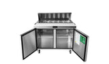 Atosa MSF8302GR prep table open front view