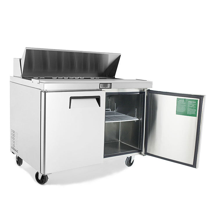 Atosa MSF8302GR prep table open side view