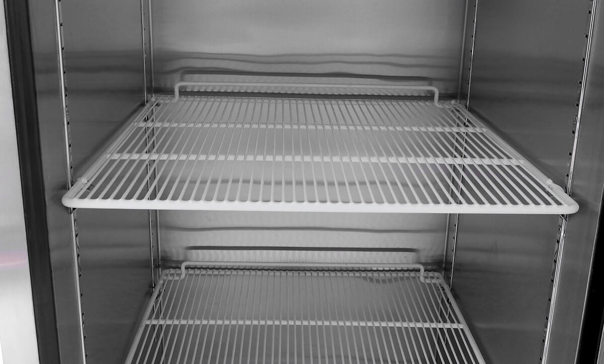 MBF8002GR Top Mount Two Door Reach-in Freezer  shelves