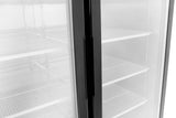 MCF8703ES Two Glass Door Reach-in Freezer interior side view
