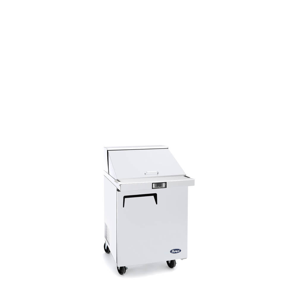 MSF8305GR 27″ Refrigerated Mega Top Sandwich Prep Table closed side view
