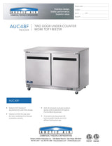 Arctic Air Reach-In Freezer - AUC48F