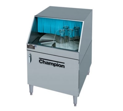 Champion CG Low Temp Rotary Undercounter Glass Washer - (1000) Glasses/hr
