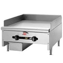Wells HDG-2430G Natural Gas Heavy Duty 24" Countertop Griddle - 60,000 BTU