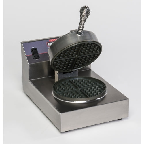 Nemco 7000A Single Classic American Waffle Maker w/ Cast Aluminum Grids, 890W