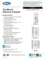Atosa Reach-in Freezer - MBF8001GR