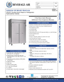Beverage Air Reach-In Refrigerator - HR2HC-1S