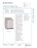 Delfield Refrigerated Counter, Mega Top Sandwich/Salad Unit - 4427NP-9M