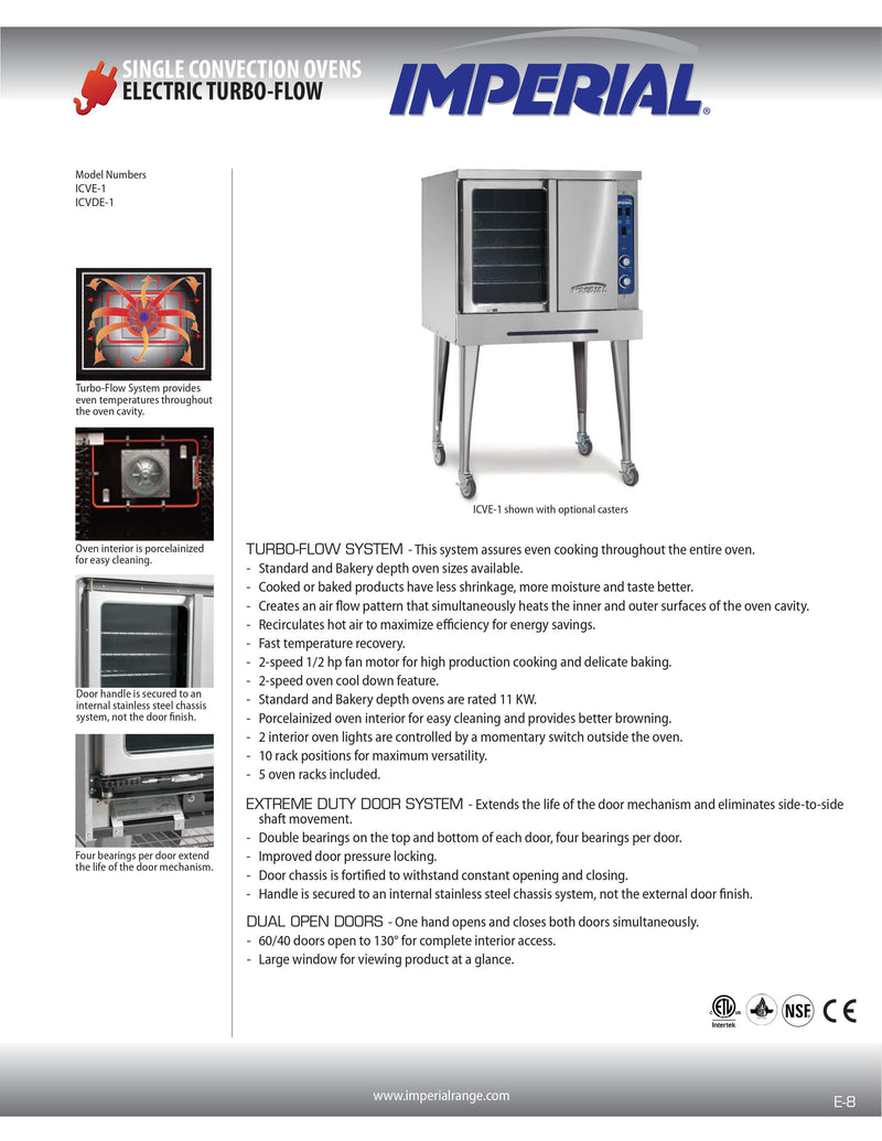 Imperial Electric Convection Oven - PCVE-1