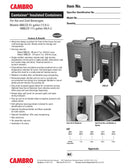 Cambro Insulated Beverage Dispenser - 500LCD110