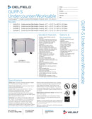 Delfield Undercounter Freezer - GUF60P-S