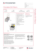 Frymaster Portable Oil Filter - PF110