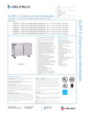 Delfield Undercounter Refrigerator - GUR60P-S