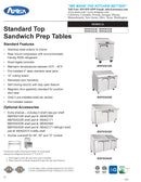 Atosa Refrigerated Counter Sandwich/Salad Unit - MSF8301GR