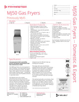 Frymaster Full Pot Fryer - Floor Style - MJ150