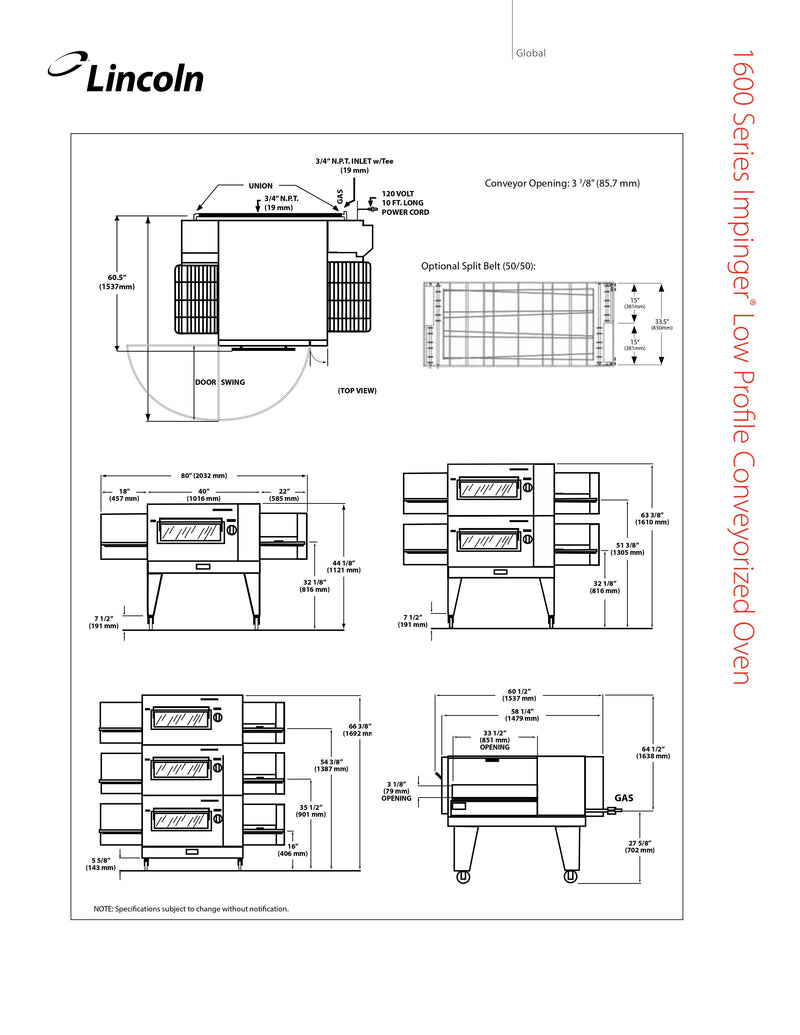 Lincoln Gas Conveyor Oven - 1600-000-U