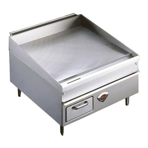Wells 2424G 24" x 25" Stainless Steel Gas Countertop Griddle - 50000 BTU